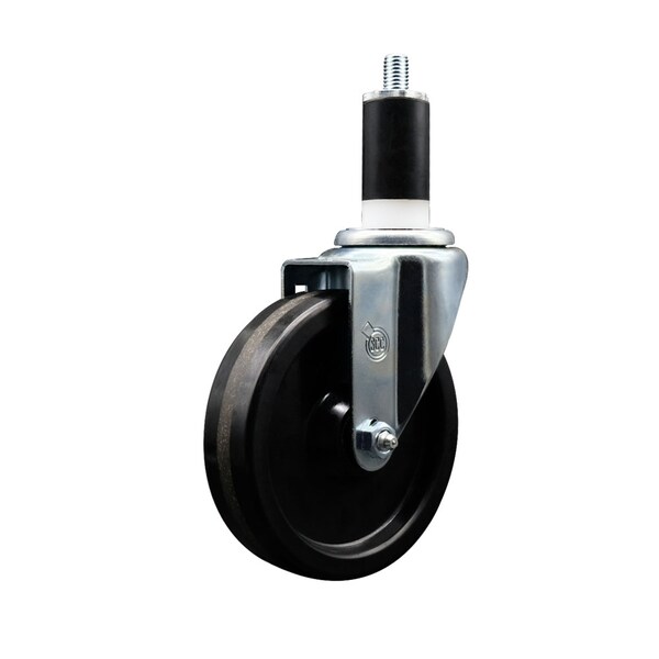 Service Caster 5'' SS Phenolic Wheel Swivel 1-3/8'' Expanding Stem Caster SCC-SSEX20S514-PHS-138 - main